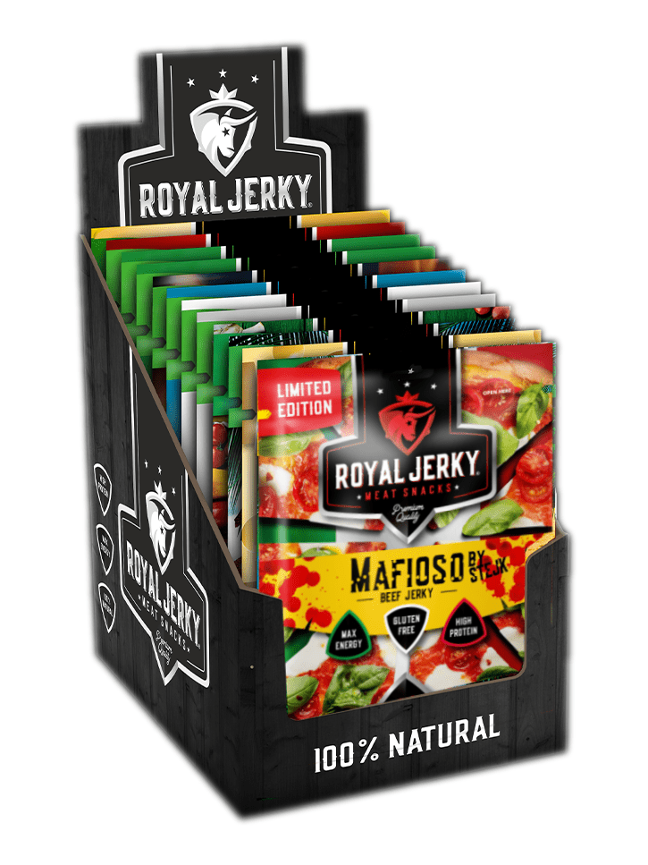 Royal Jerky Degustační set všech příchutí sušeného masa (11x jerky)