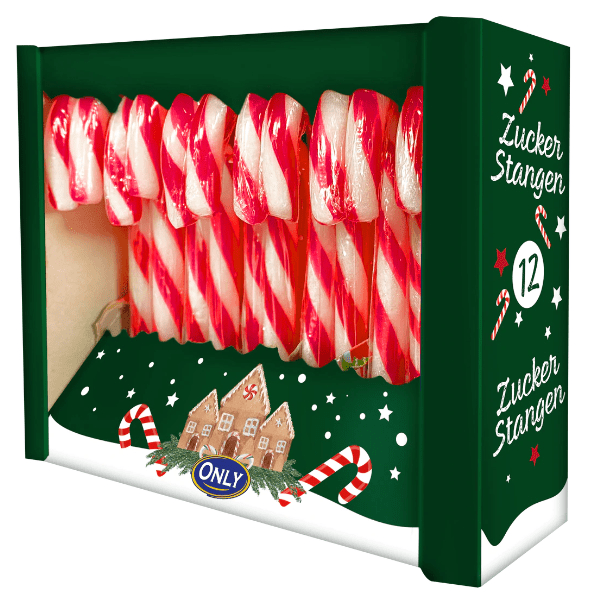 Candy canes vánoční lízátka ve tvaru berle 12x12g