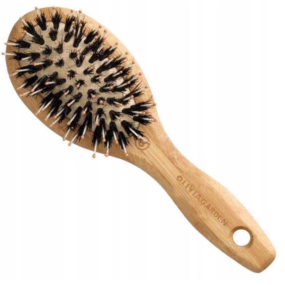 Olivia Garden Bamboo Touch Detangle Combo - bambusový kartáč s divočími a nylonovými štětinami XS - Mini kartáč