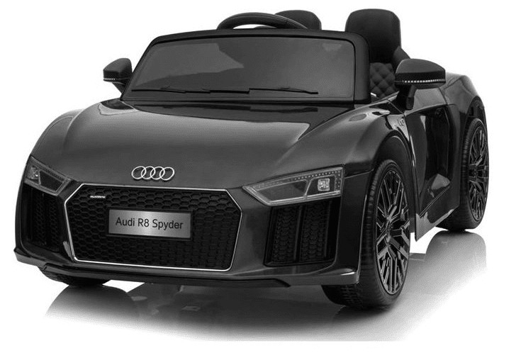 Dětské elektrické autíčko Audi R8 Spyder černé POŠKOZENÝ OBAL