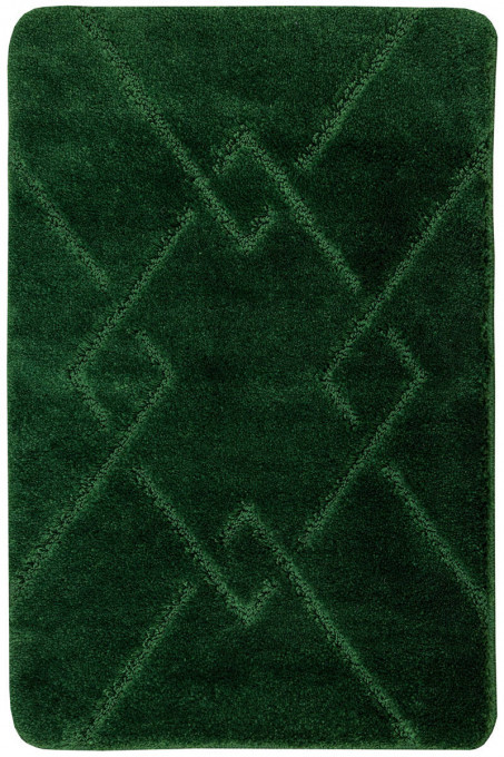 Koupelnový kobereček Moreno tmavě zelený, kosočtverce