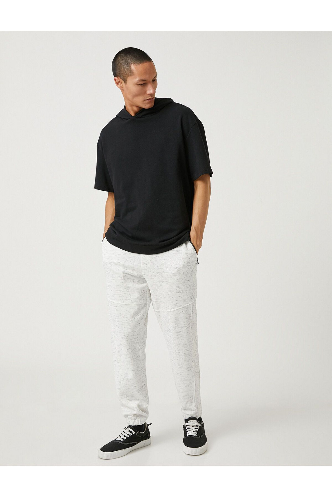 Koton Basic Sweatpants With Tie Waist, Zip, Pocket