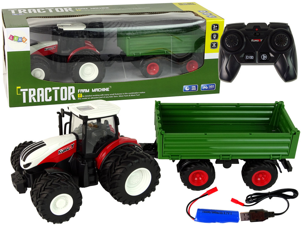 Mamido Traktor s přívěsem na dálkové ovládání 1:24 RC