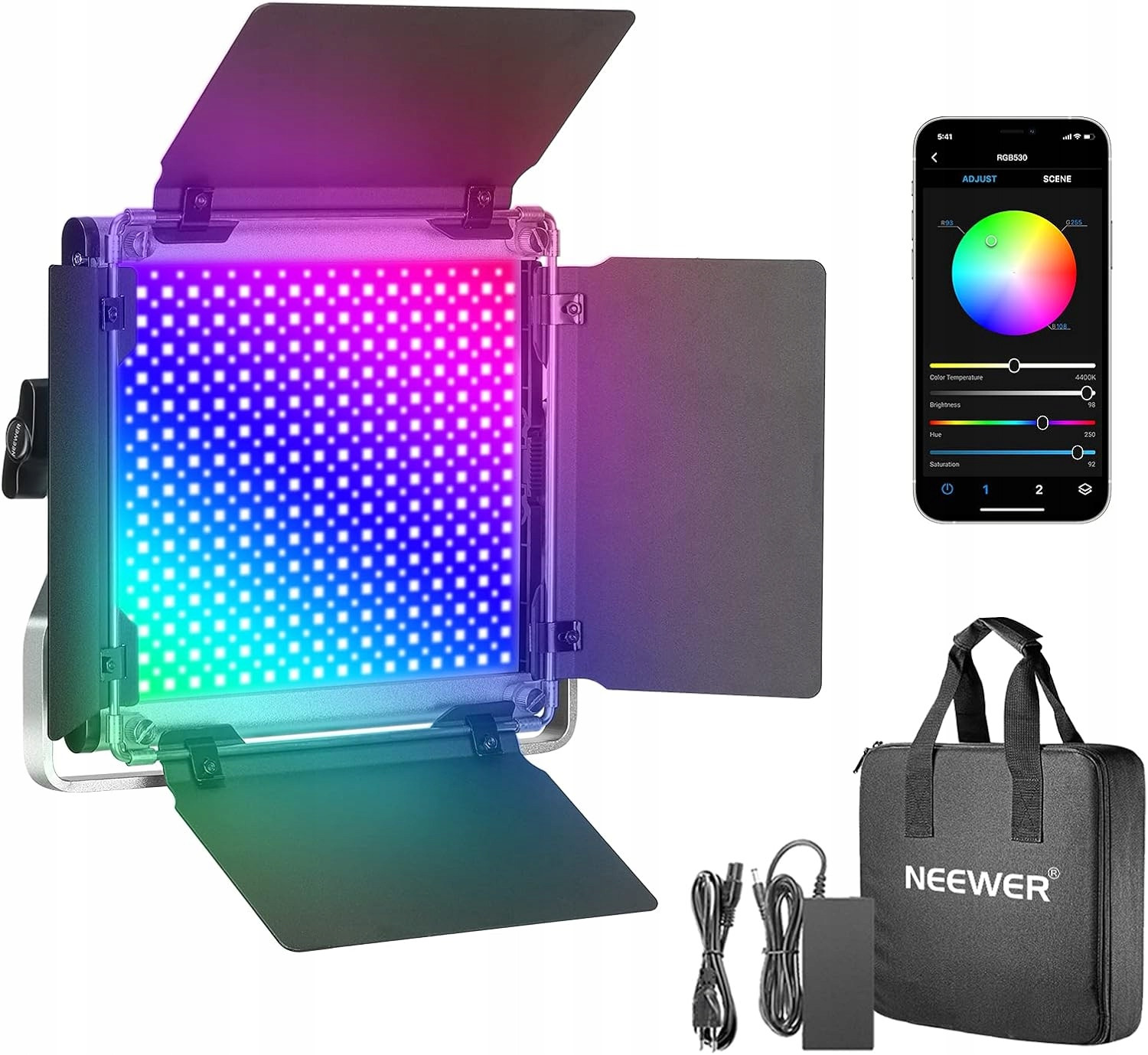 Fotografická Studiová Lampa Neewer 530 Rgb Smd-led