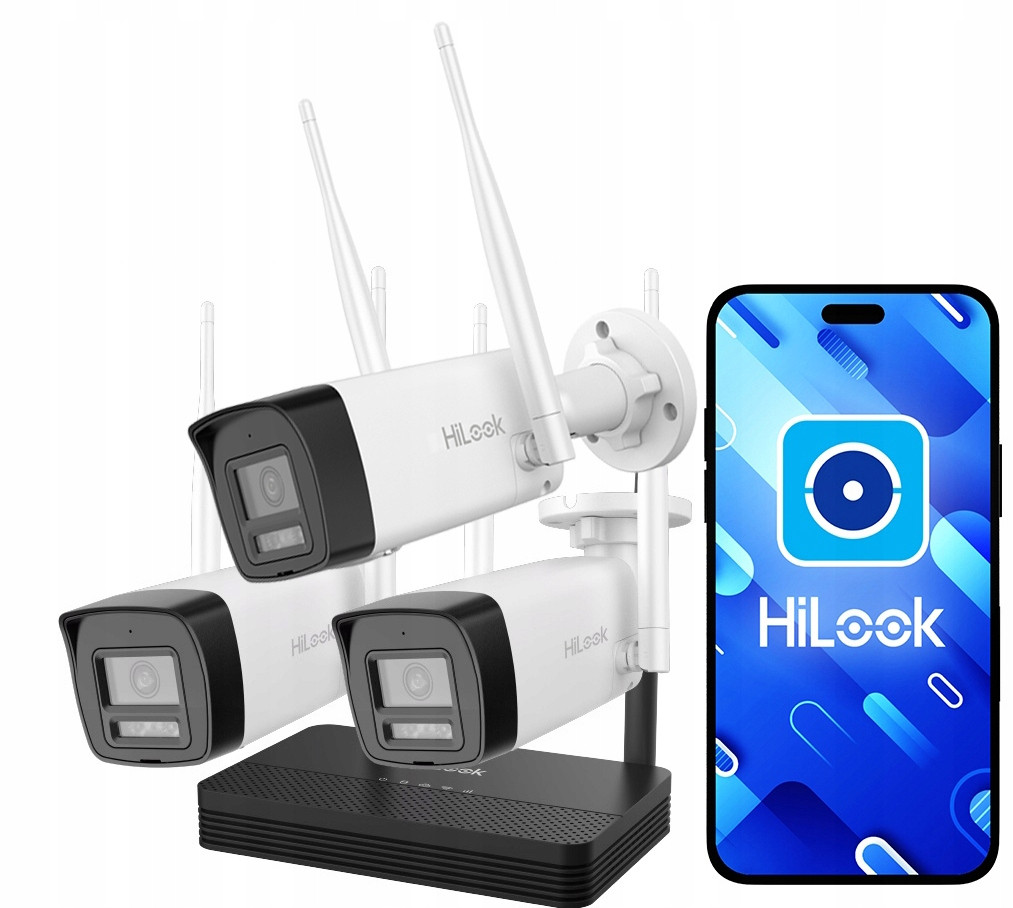 Sada 3 bezdrátových WiFi kamer 4MPx HiLook by Hikvision WIFIKIT-B4-4CH