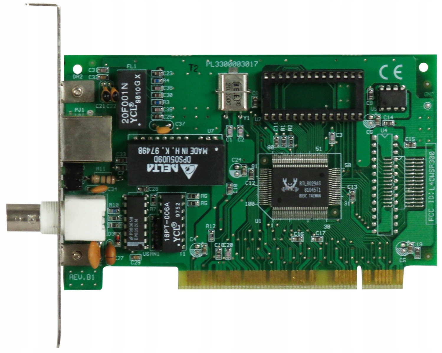 Realtek PL3300003017 RTL8029AS Pci Network Card