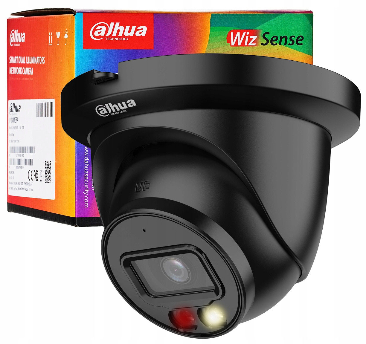 Ip kamera Dahua IPC-HDW2449TM-S-IL-0280B Black 4Mpx Mikrofon Wizsense