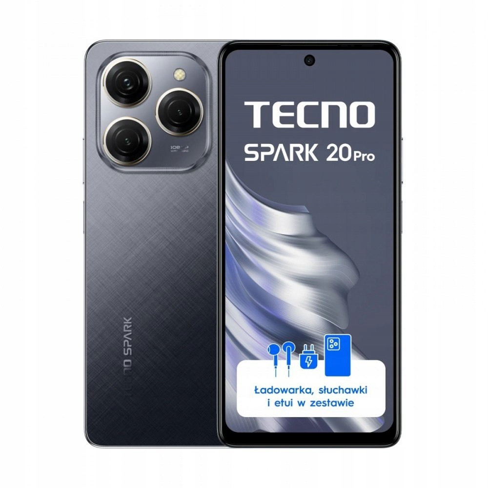 Chytrý telefon Spark 20 Pro KJ6 256+12 Moonlit Black