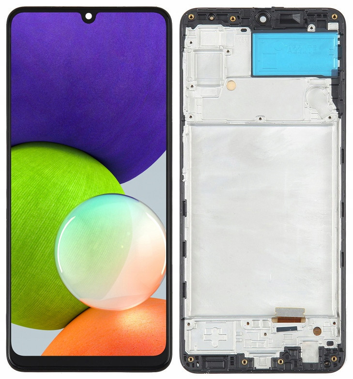 Oled displej Pro Samsung Galaxy A22 4G A225 LCD Obrazovka Rámeček