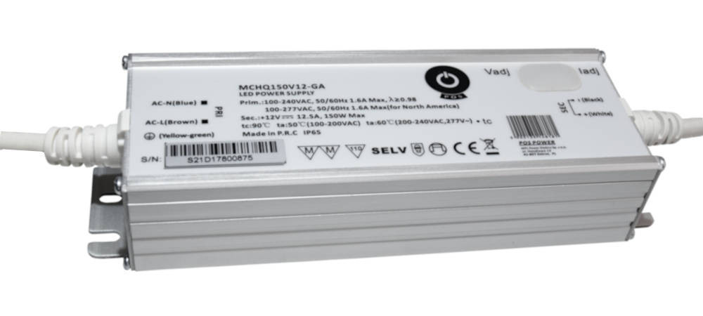 Led zdroj 12V/12.5A CV, metal case, Pfc, Universal Ac input (max 305VAC)