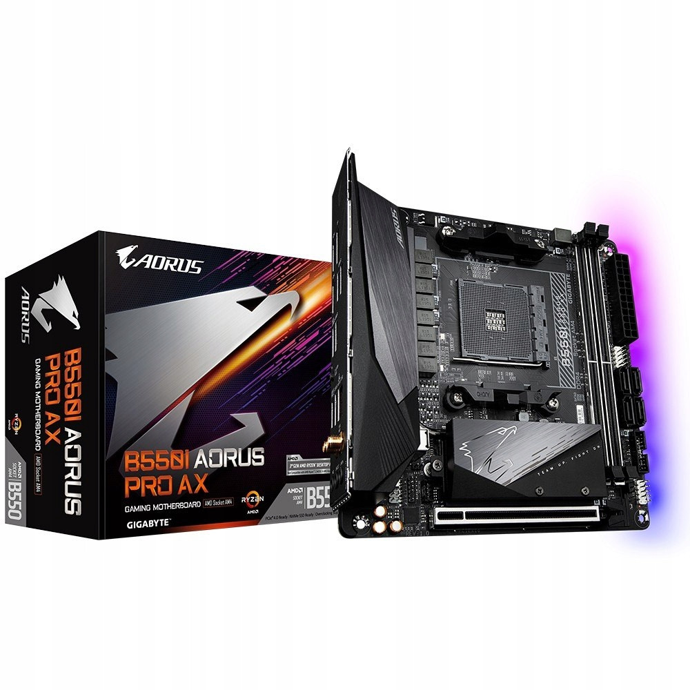 Základní deska B550I Aorus Pro Ax AM4 2DDR4 Hdmi/dp mITX