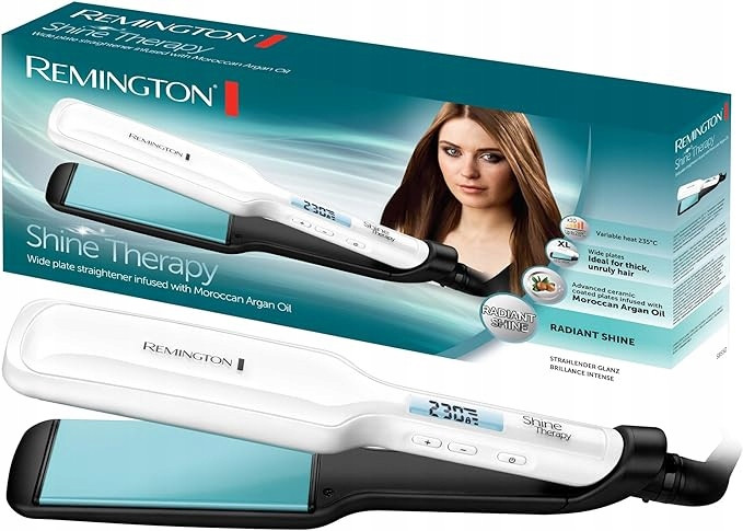 Žehlička Na Vlasy Na Vlasy Remington Keramická Shine Therapy S8550 Široká