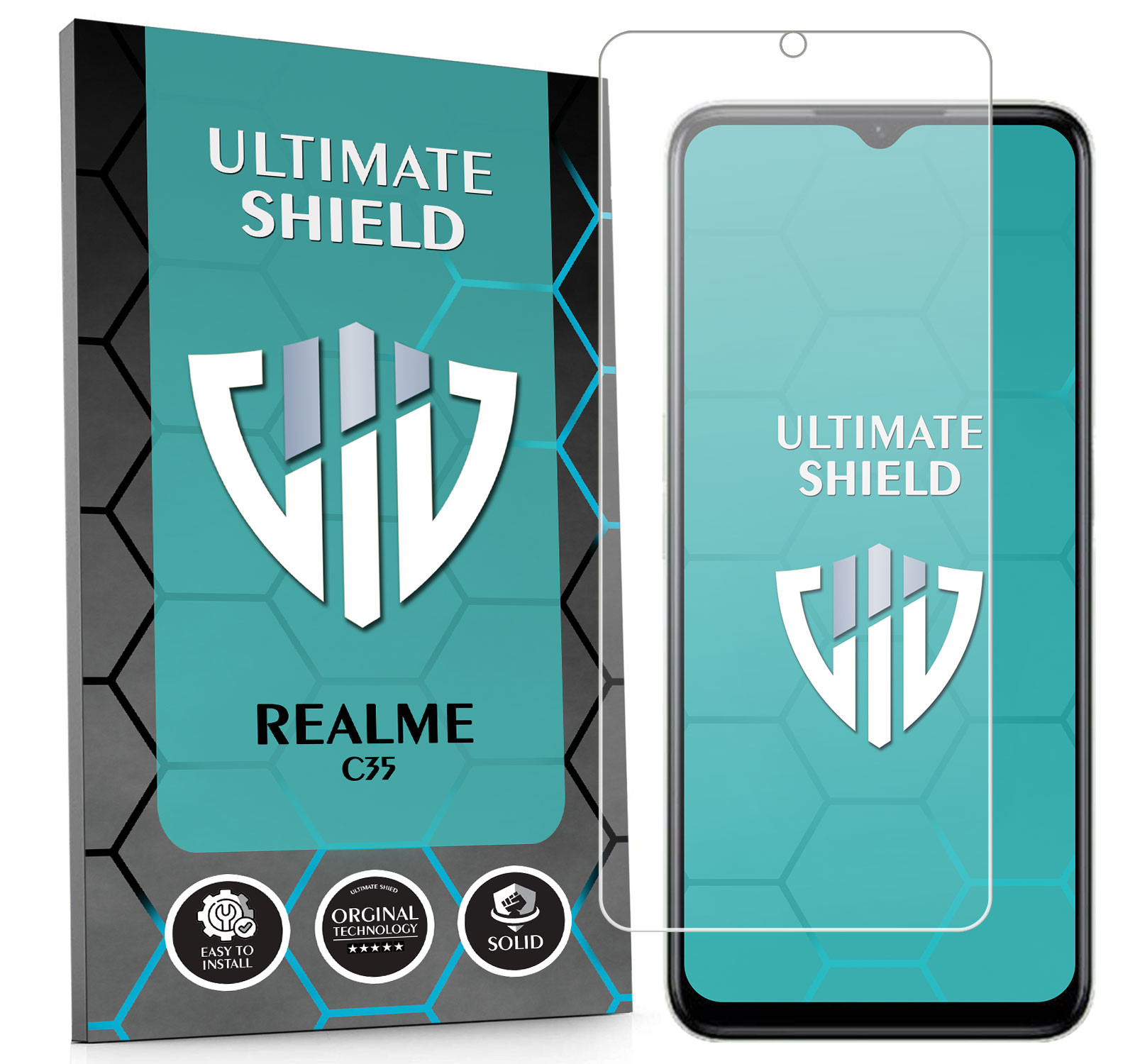 Sklo 3x Obrazovka 7x Fotoaparát Objektiv Rychlá Pro Realme C35 Kvalita