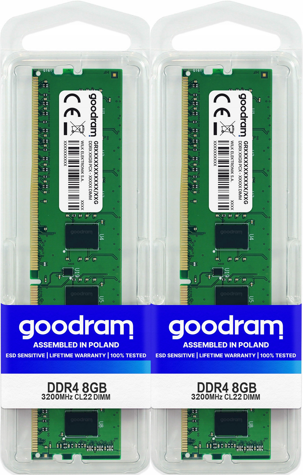 Paměť Ram Goodram DDR4 16GB 3200 Mhz CL22 1,2V pro stolní počítač