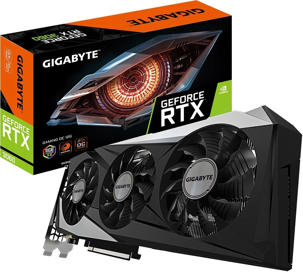 Herní grafická karta Gigabyte GeForce Rtx 3060 12GB GDDR6 Dp Hdmi