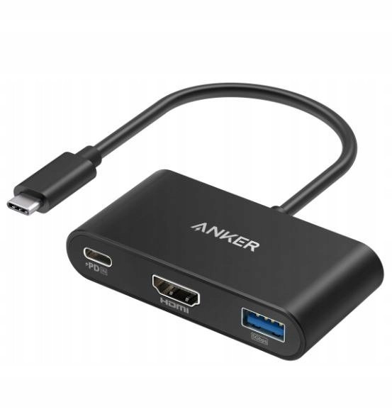 Usb-c Hub 3v1 4K Hdmi šedý