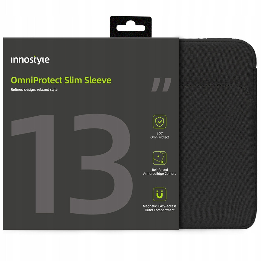 Innostyle Taška Na Notebook 13 Voděodolné Pouzdro Omniprotect Slim Černá