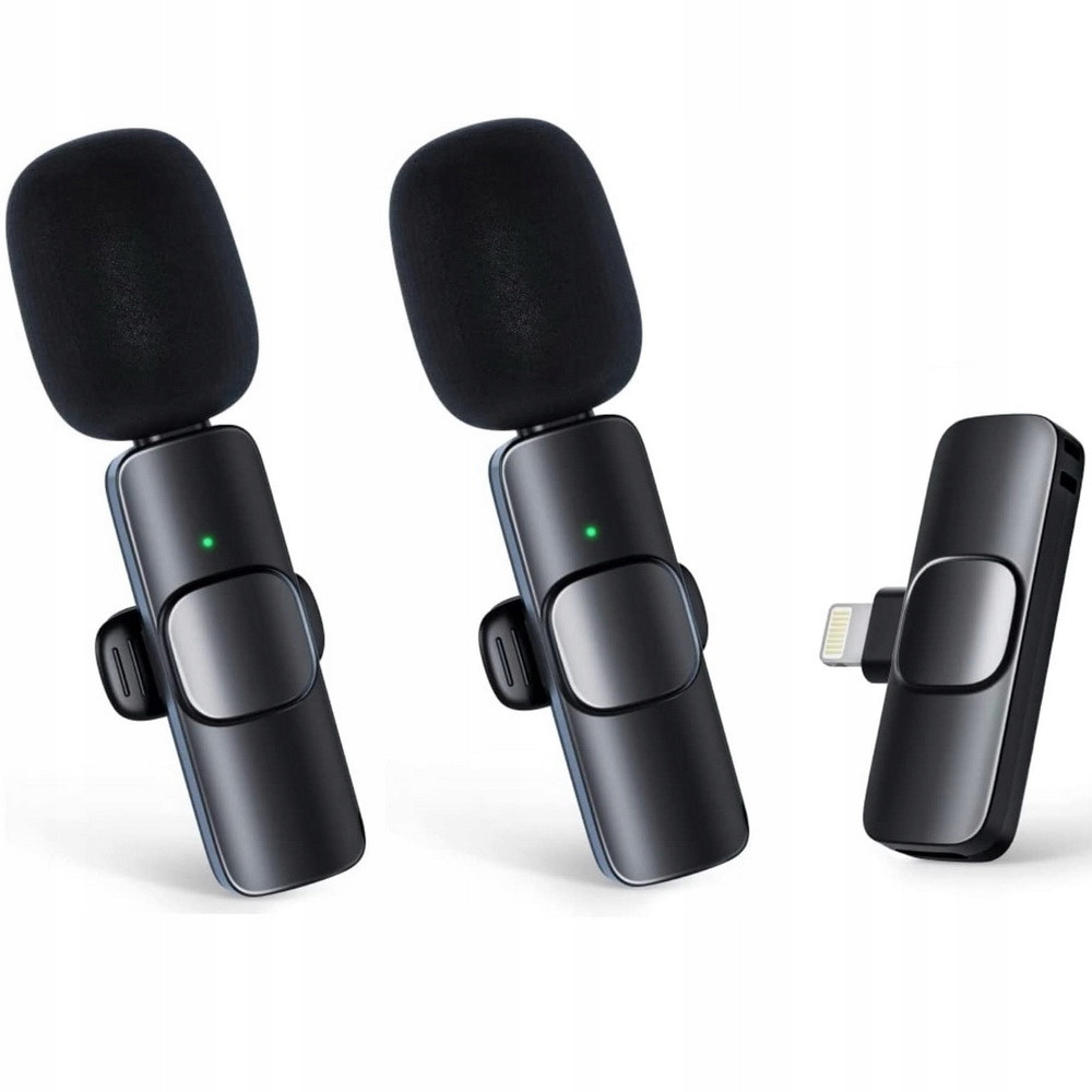 2x Kondenzátorový mikrofon Lavalier pro iphone Lightning