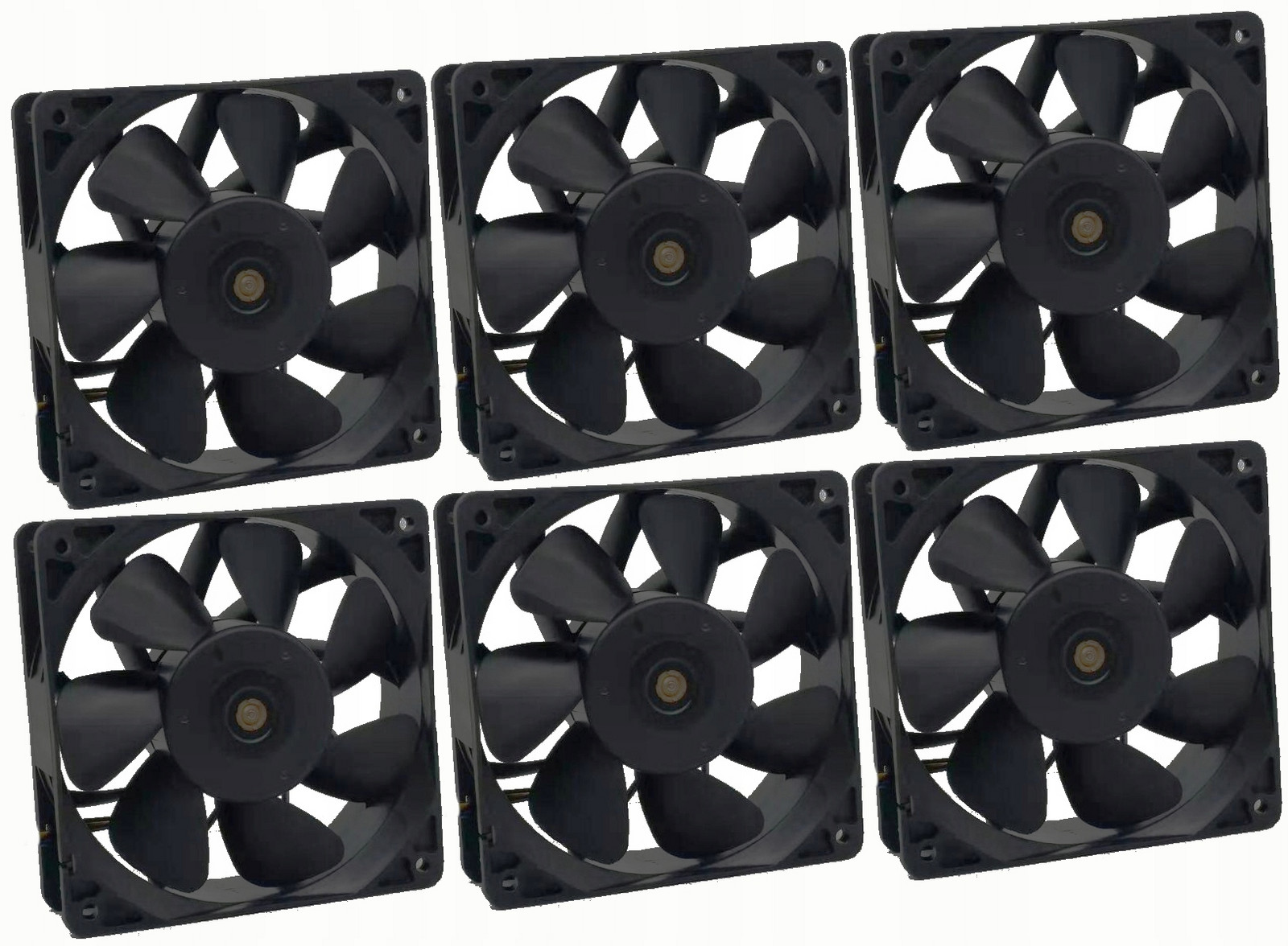 6x Ventilator Pro Koparki 120mm 6000RPM Btc Eth