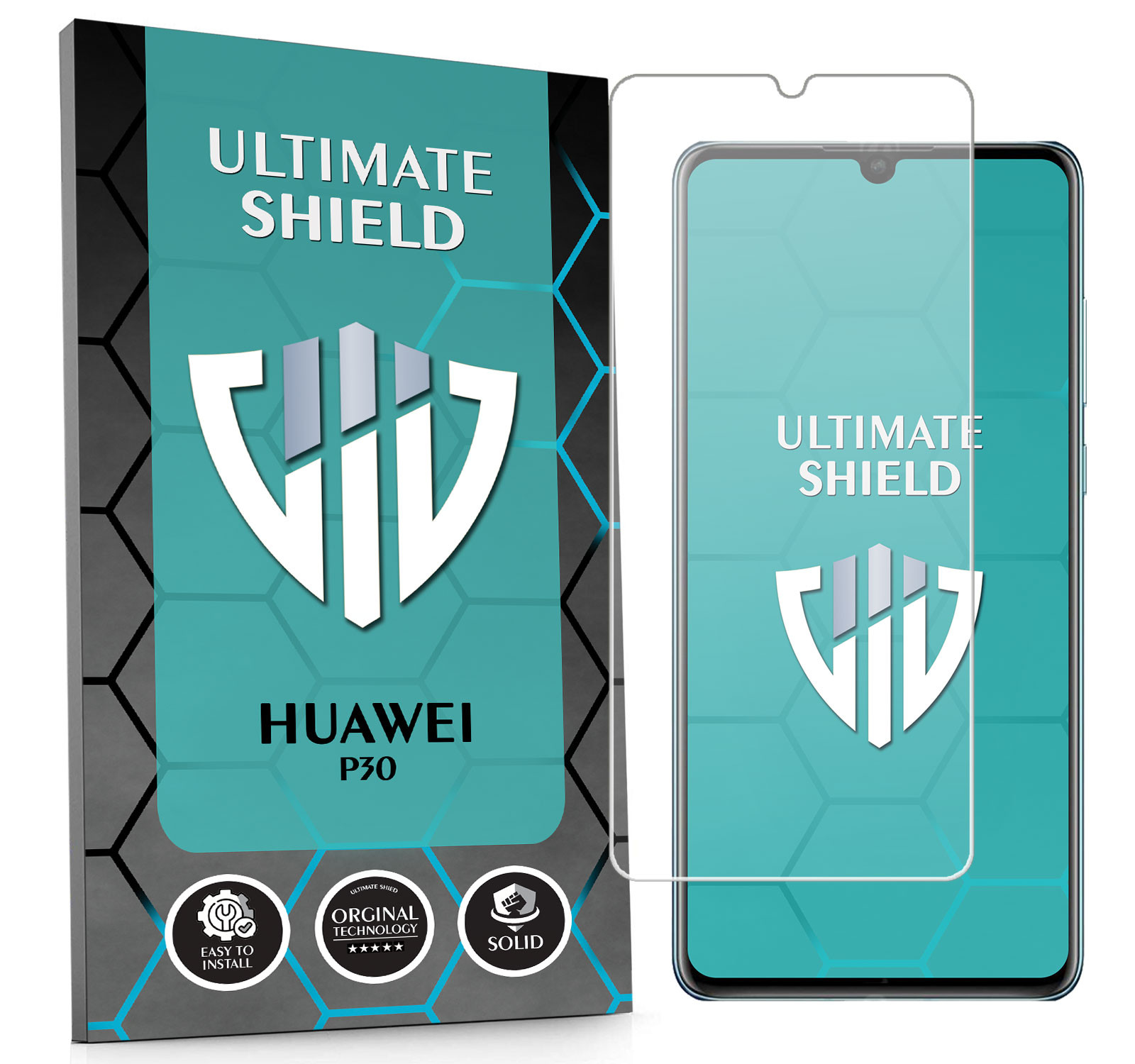 Sklo 3x Obrazovka 7x Fotoaparát Objektiv Rychlá Pro Huawei P30 Kvalita