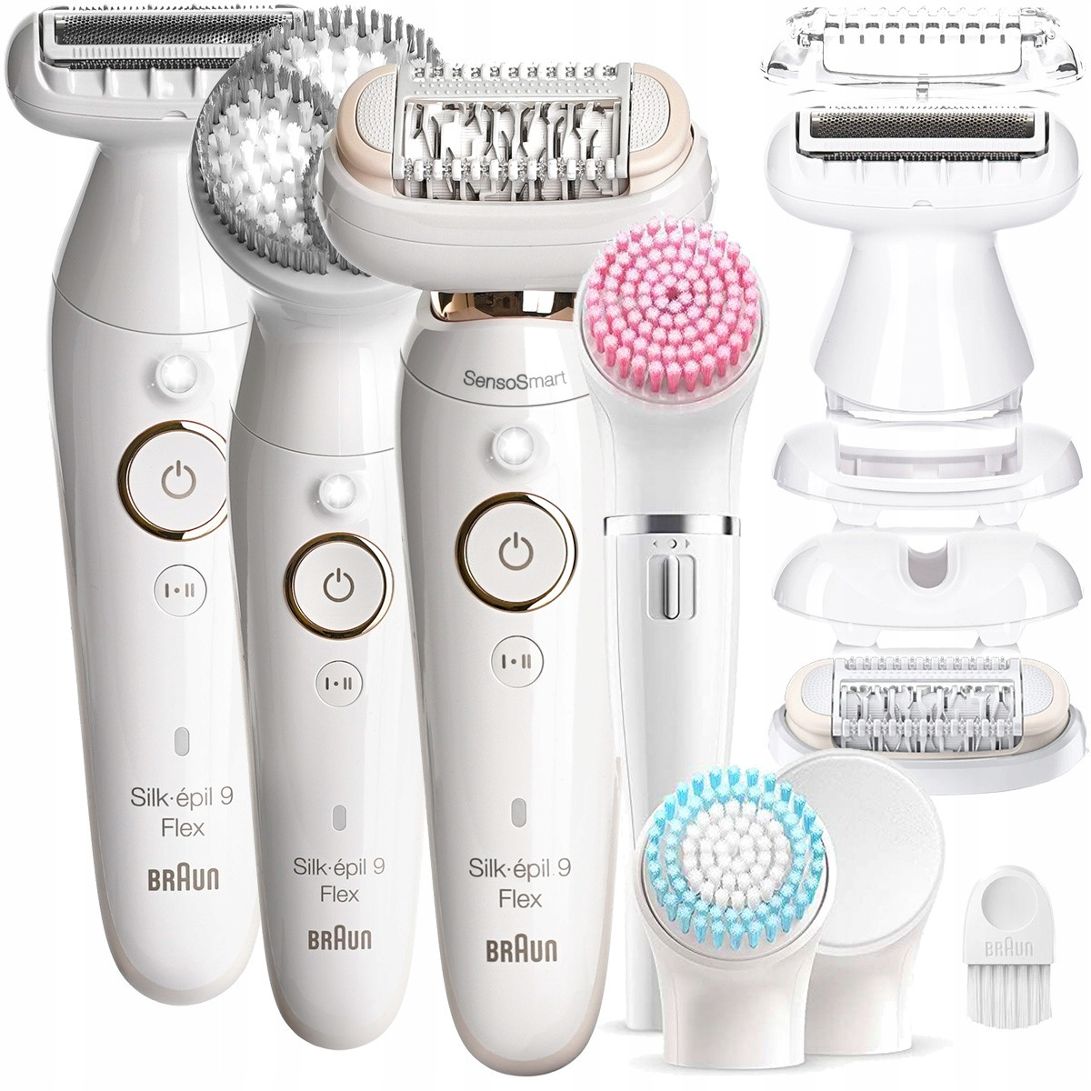 Depilátor Braun Silk-epil 9 Flex 360° 3D Wet&Dry SensoSmart Holicí Strojek Spa