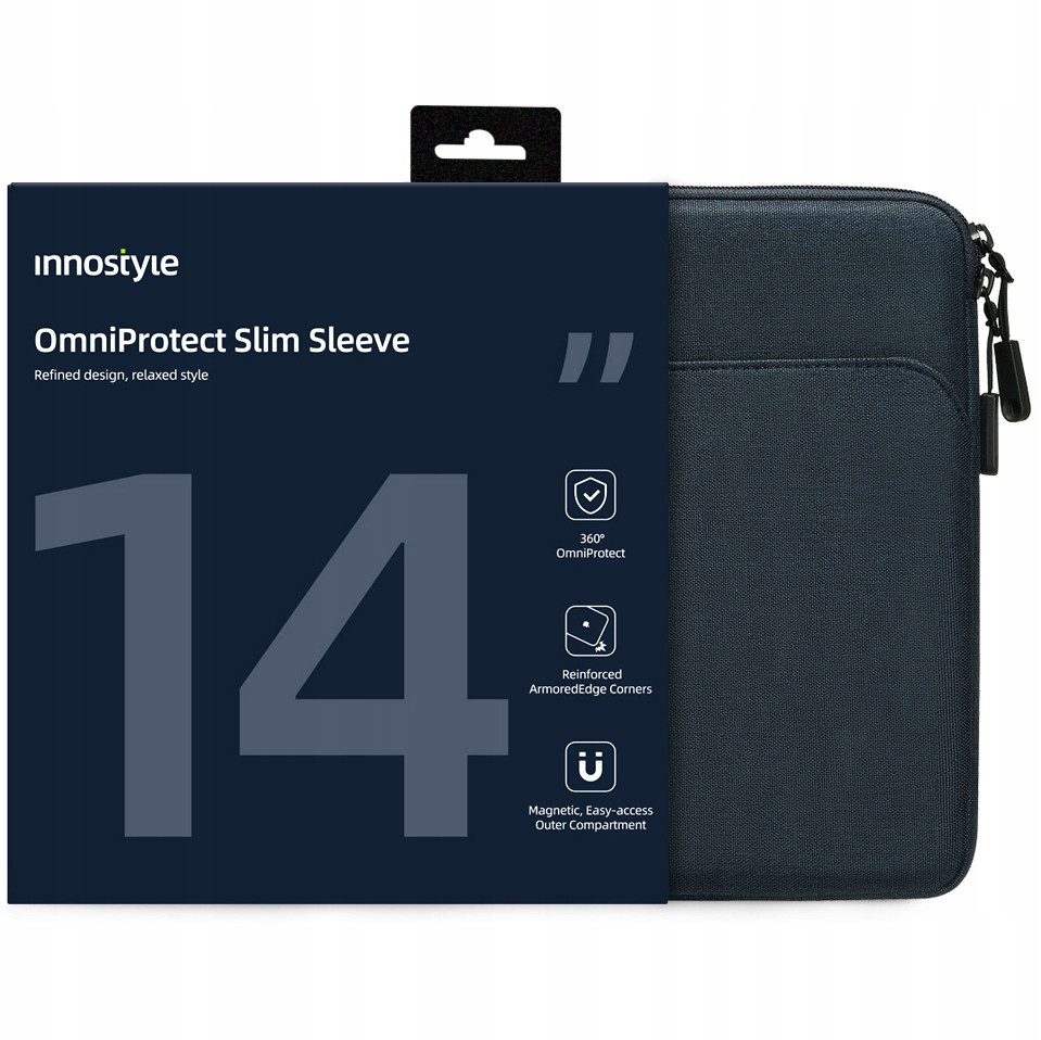 Innostyle Taška Na Notebook 14 Voděodolné Pouzdro Omniprotect Slim Modrá