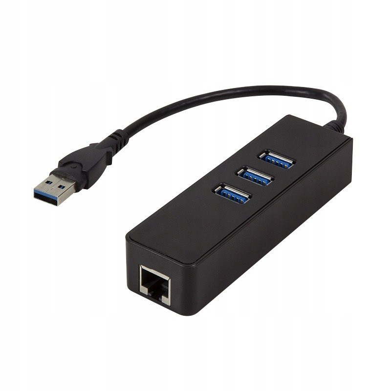 Adaptér Gigabit Ethernet na Usb 3.0 s rozbočovačem Usb 3.0