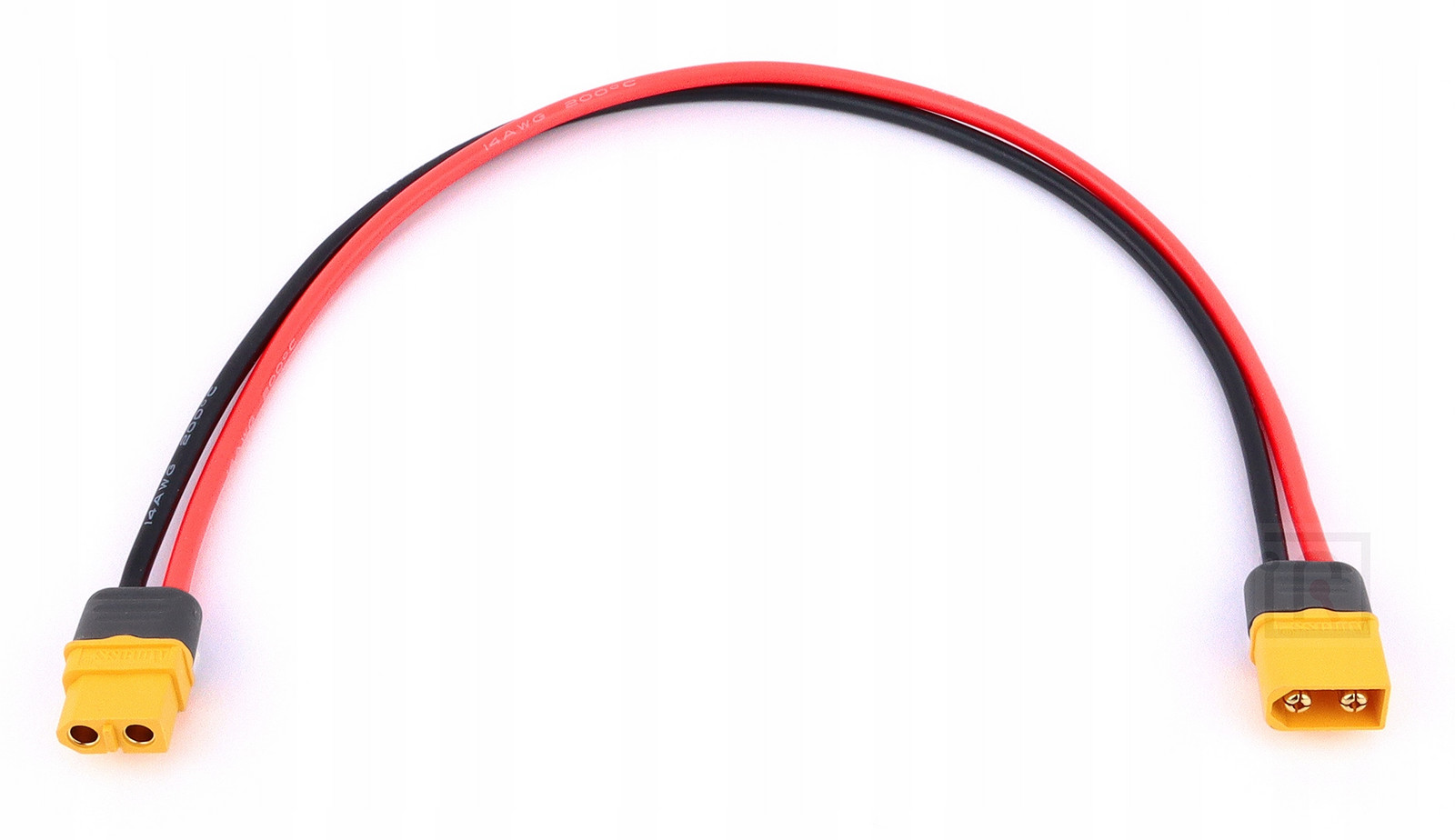 Prodlužovací Kabel XT60 Pánský Samice 30cm Silikon 14AWG