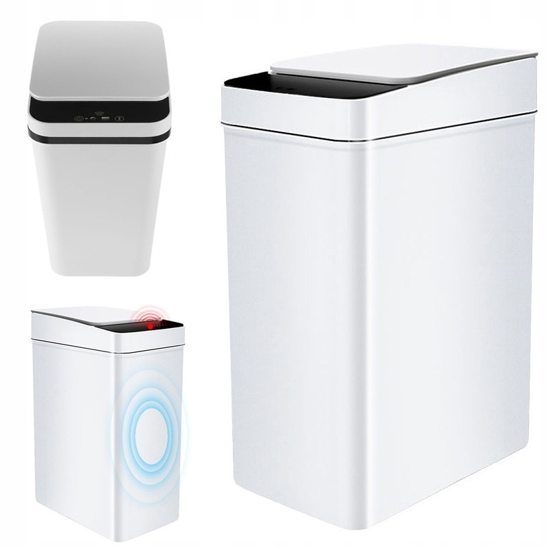 Automatický Odpadkový Koš Se Senzorem Pohybu 12L Bílý