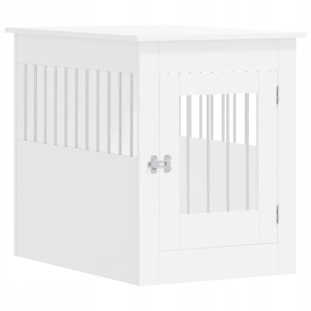 Kotec/stůl pro psa 2v1 55x80x68cm bílá