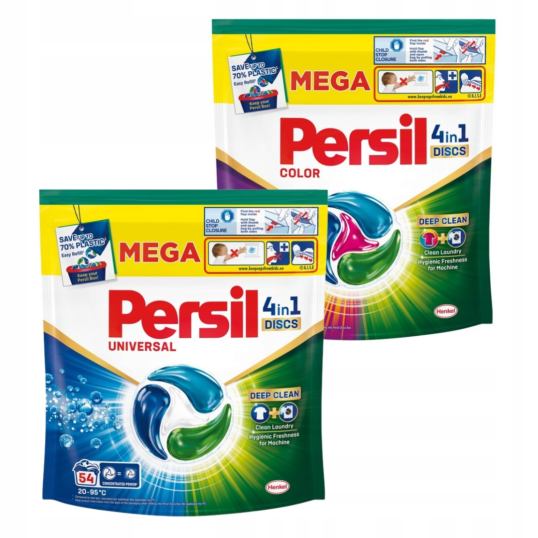 Persil Discs Universal Barva Kapsle na praní Mix 54 ks x2