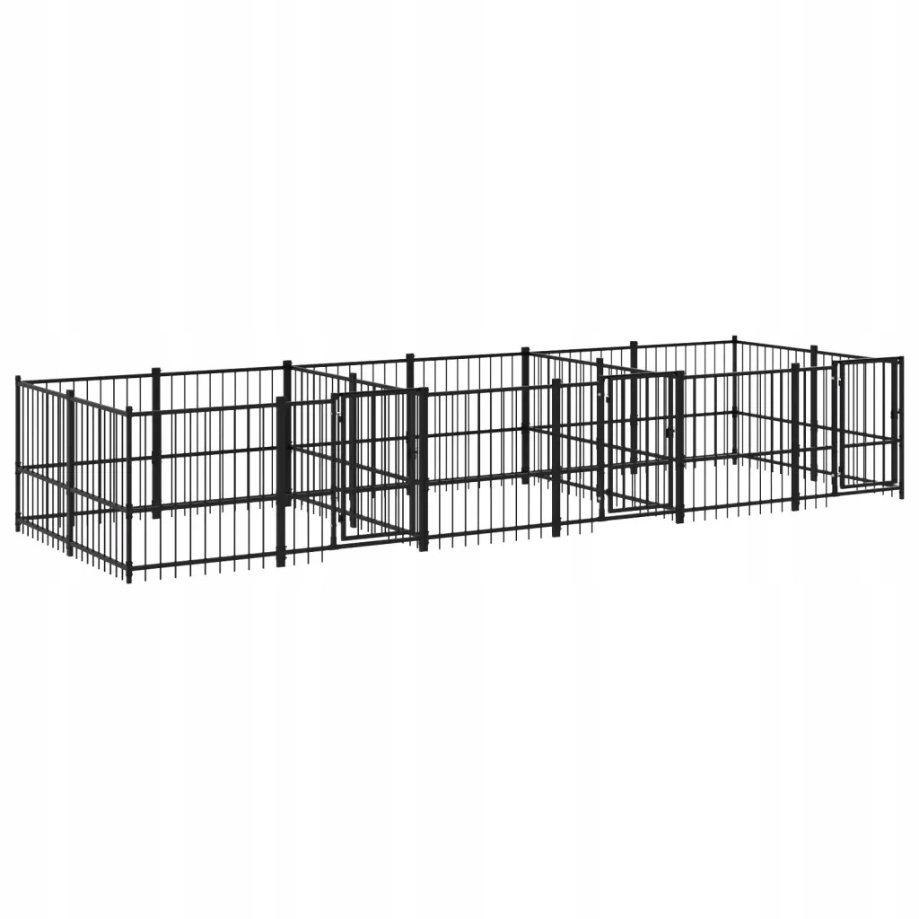 Klec pro psa Univerzální Kotec 582x193,5x100 cm Černá