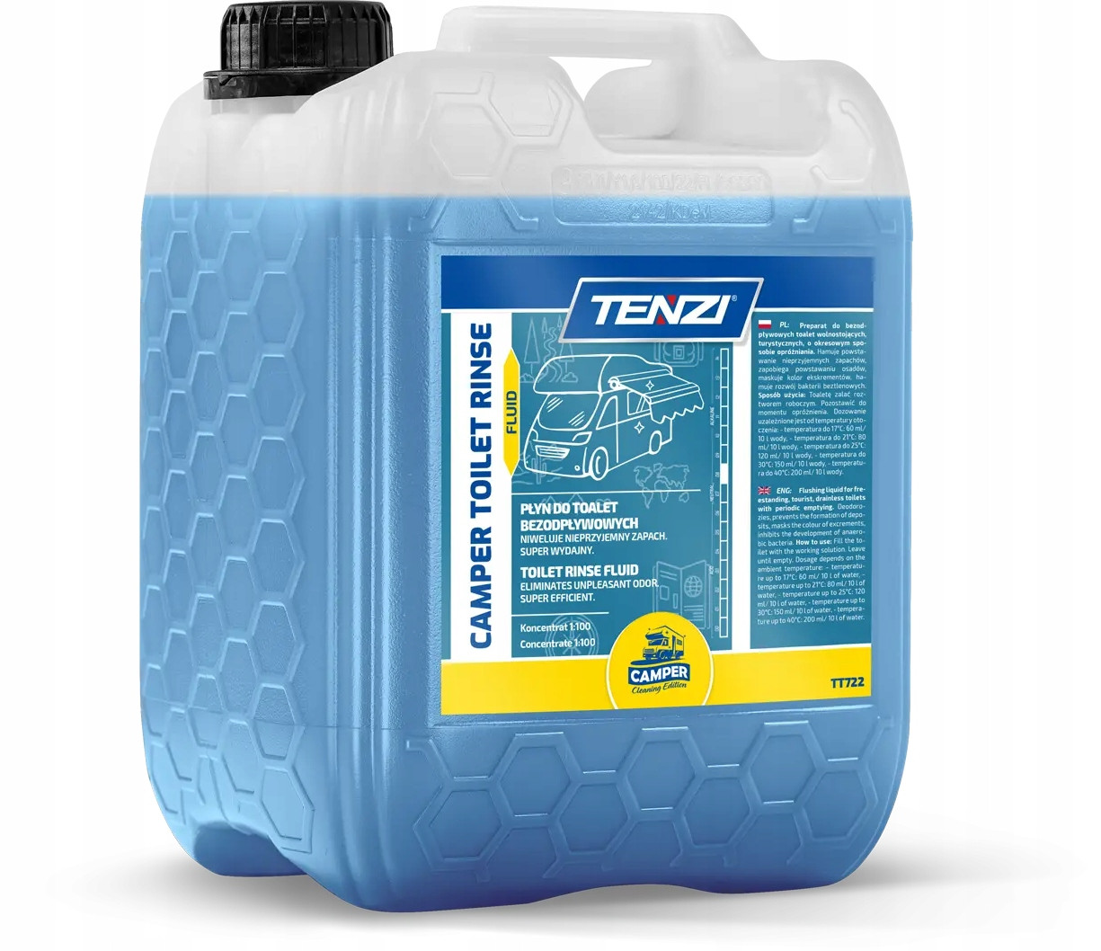 Tenzi Camper Toilet Rinse Fluid Kapalina pro bezodtokové Wc 5L