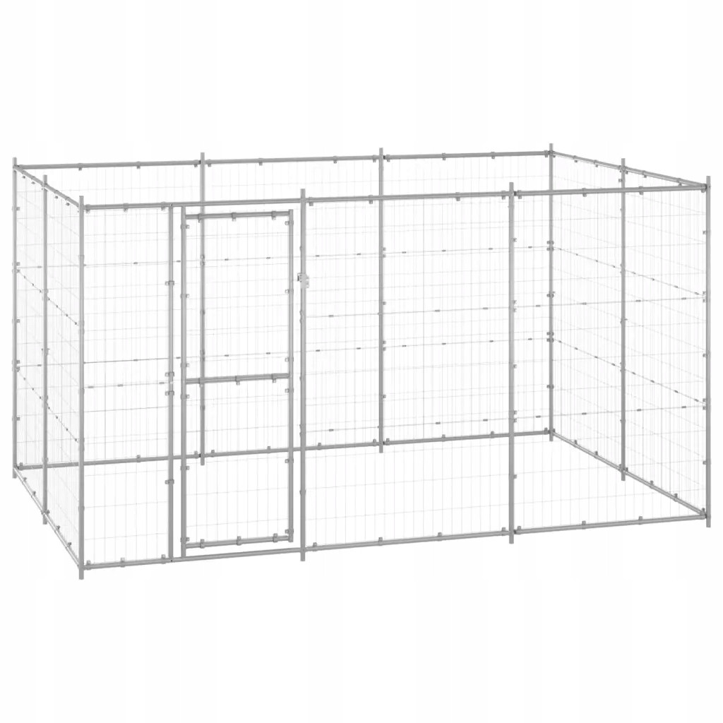 Kotec pro psa 330x220x180 cm stříbrná