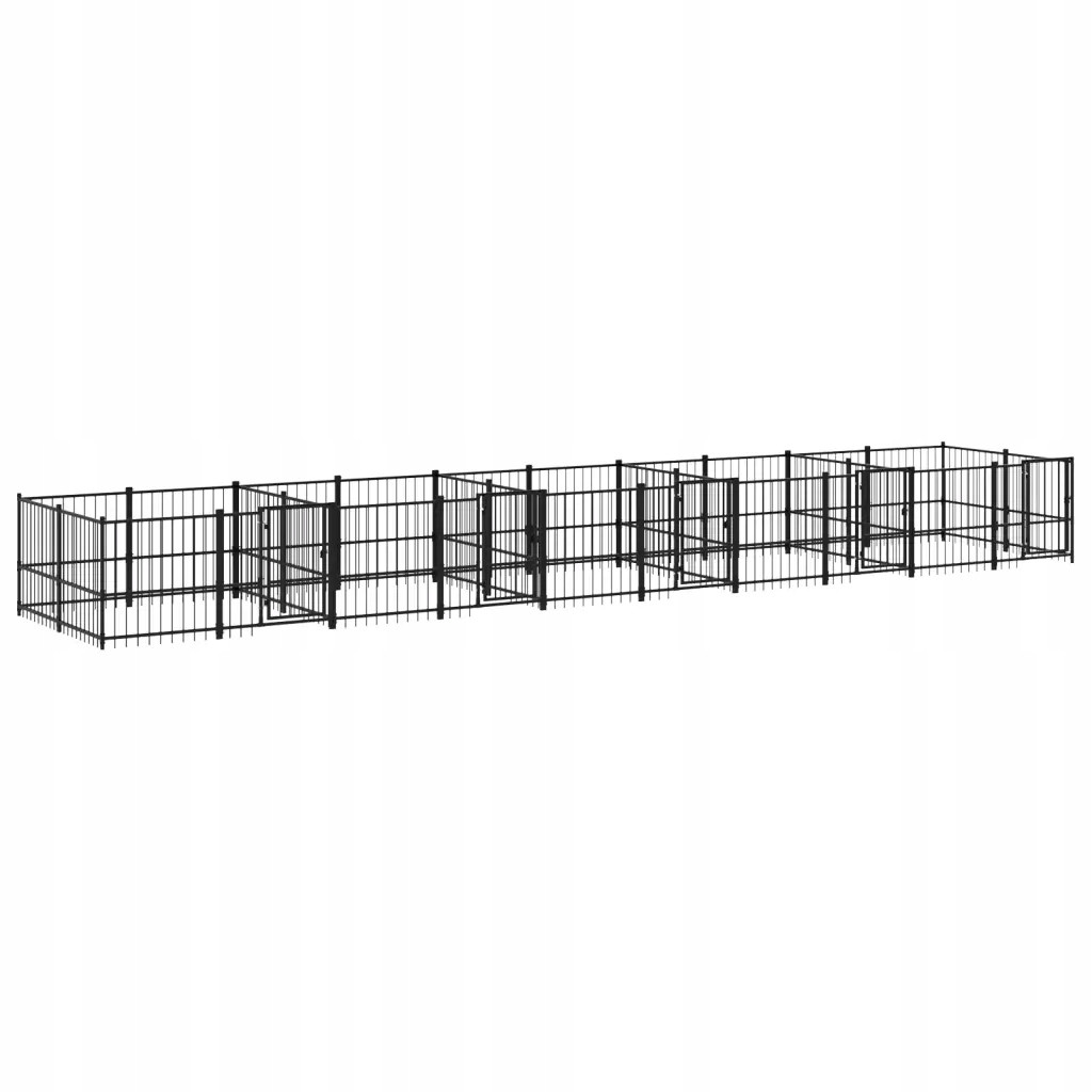 Univerzální kotec pro psa 970x193,5x100 cm, černá