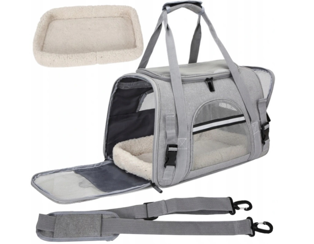 Přepravka pro pro kočky psa, taška s nastavitelným ramenním popruhem (I108)