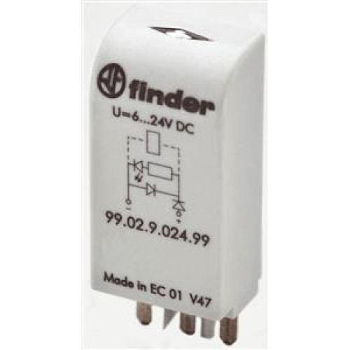 Modul Finder 99.02.0.230.98 s led ochrannou diodou 110-240 V AC/DC