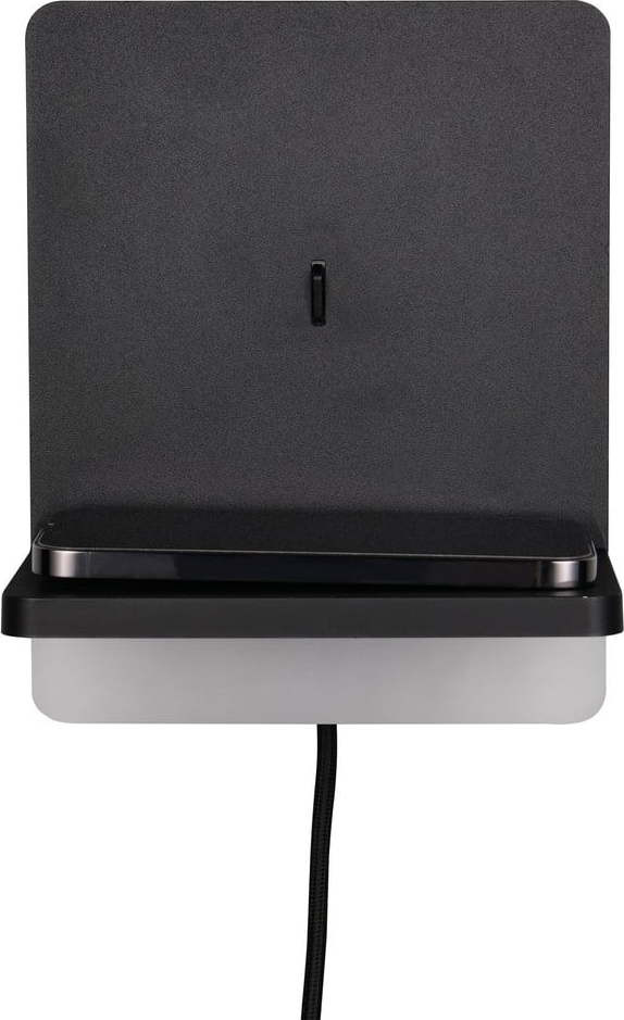 Matně černé LED stmívatelné nástěnné svítidlo Fairfield – Trio