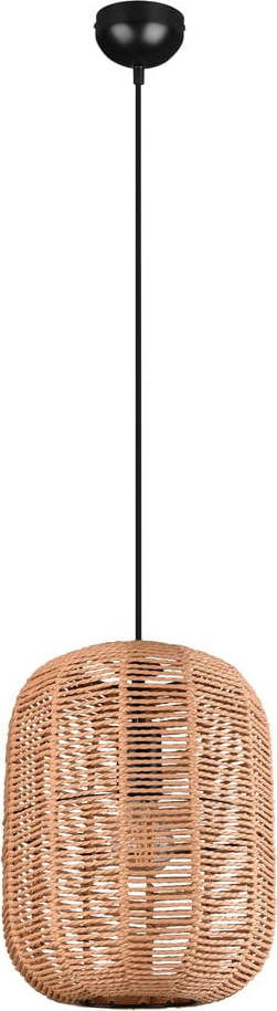 Světle hnědé závěsné svítidlo s textilním stínidlem ø 35 cm Runa – Trio