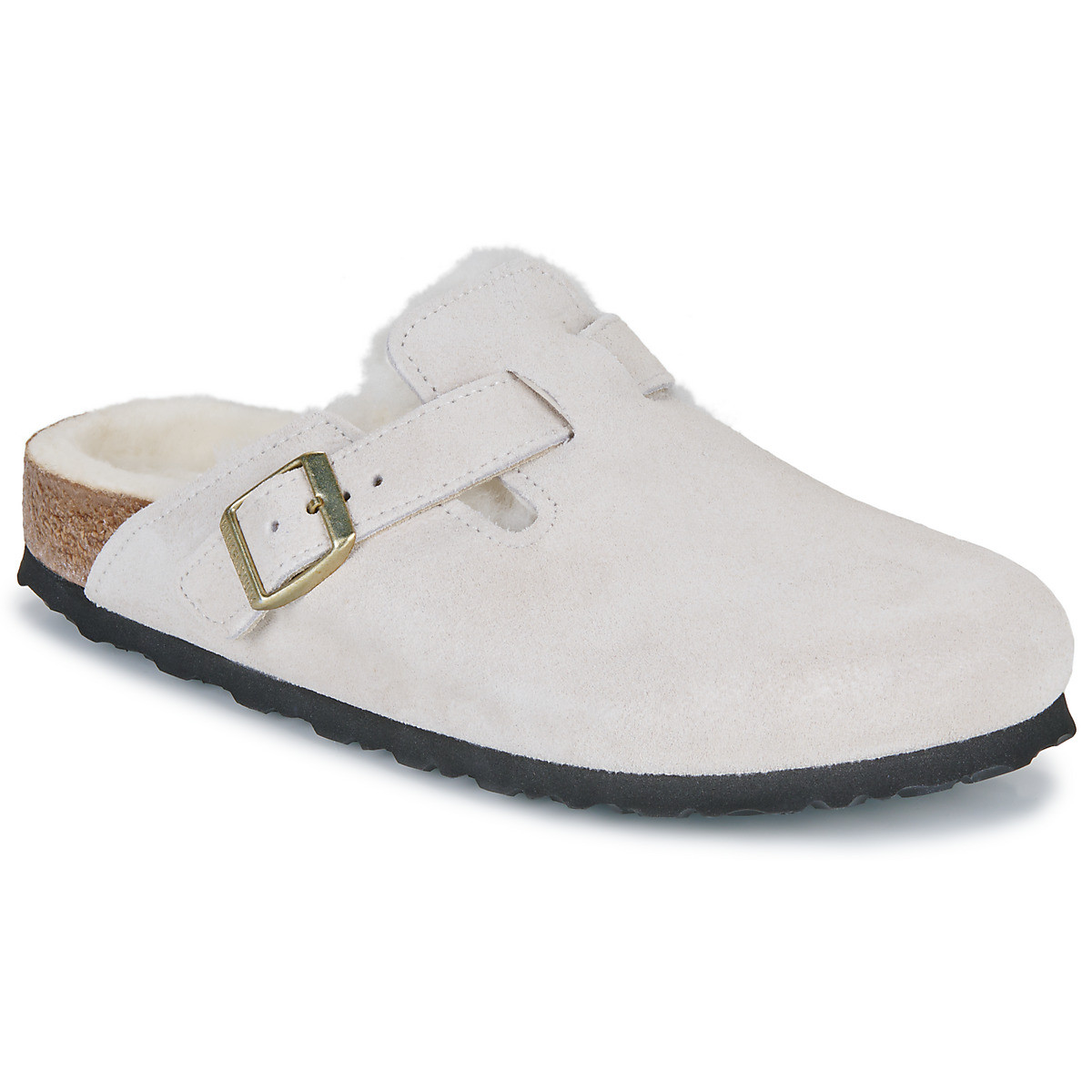 Birkenstock  Boston Shearling LEVE Antique White LAF  Béžová