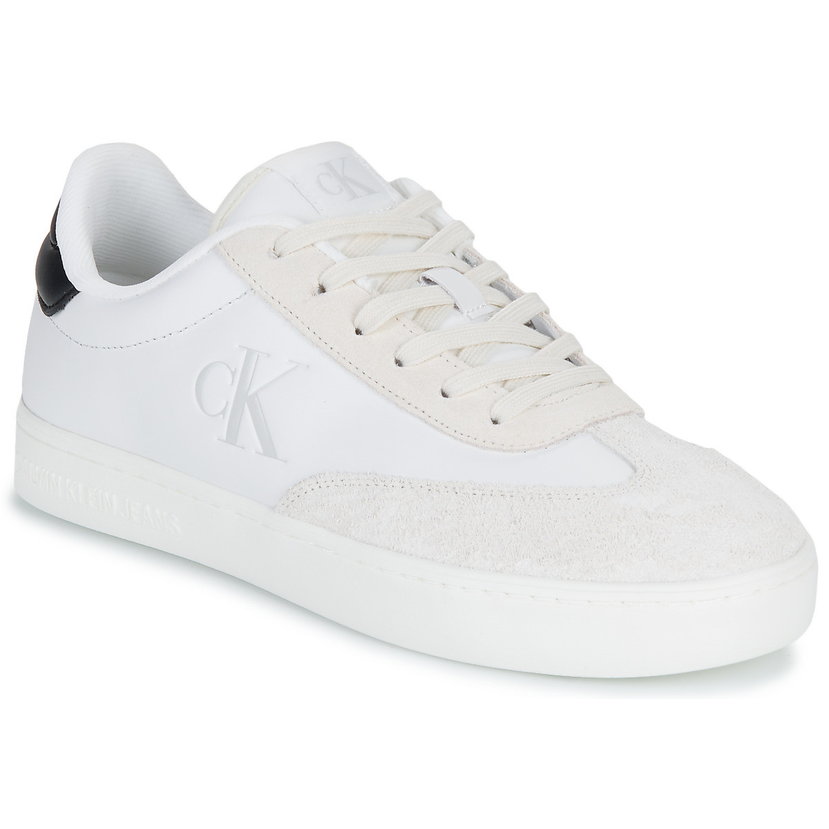 Calvin Klein Jeans  CLASSIC CUPLOWLACEUP LTH FAD  Bílá