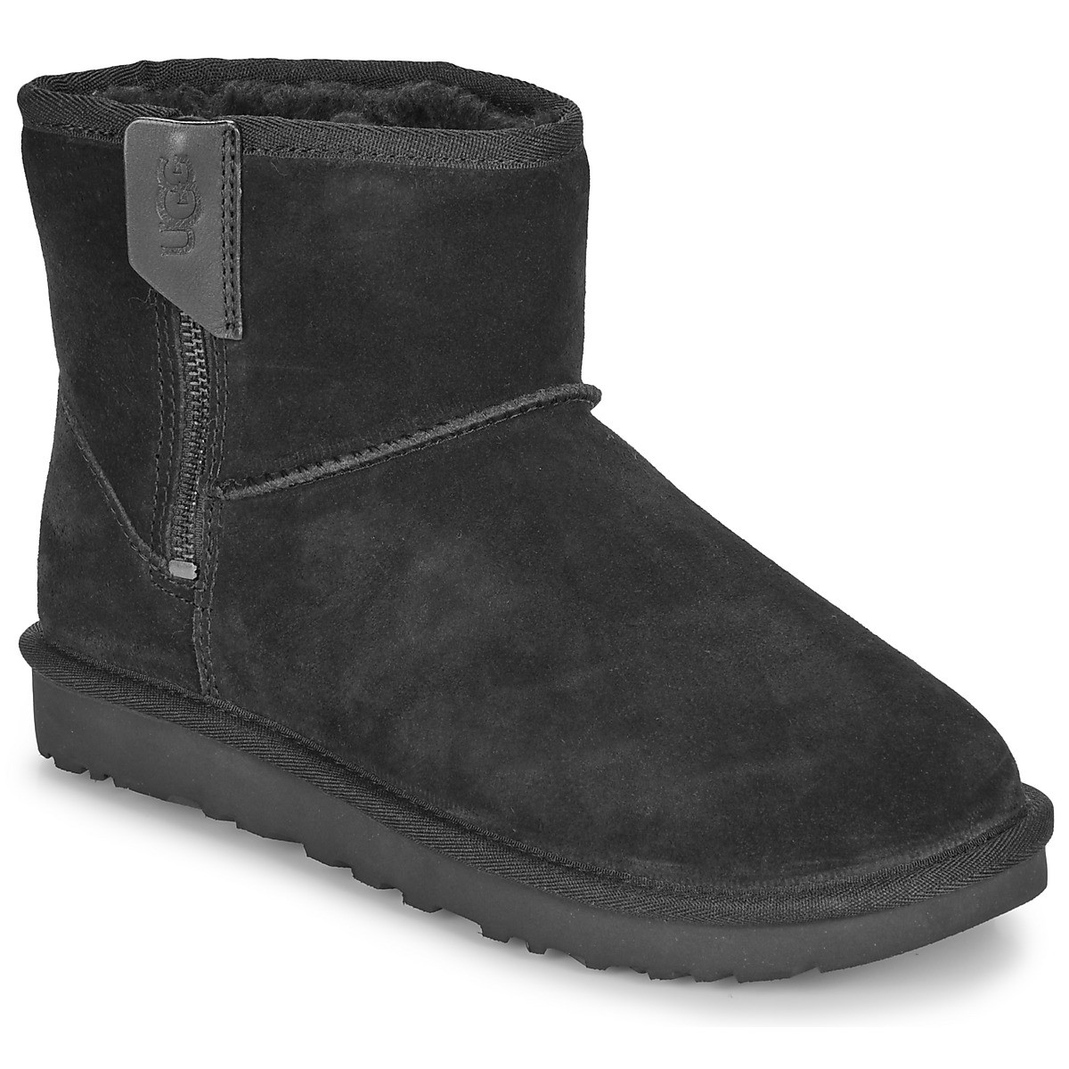 UGG  CLASSIC MINI BAILEY ZIP  Černá