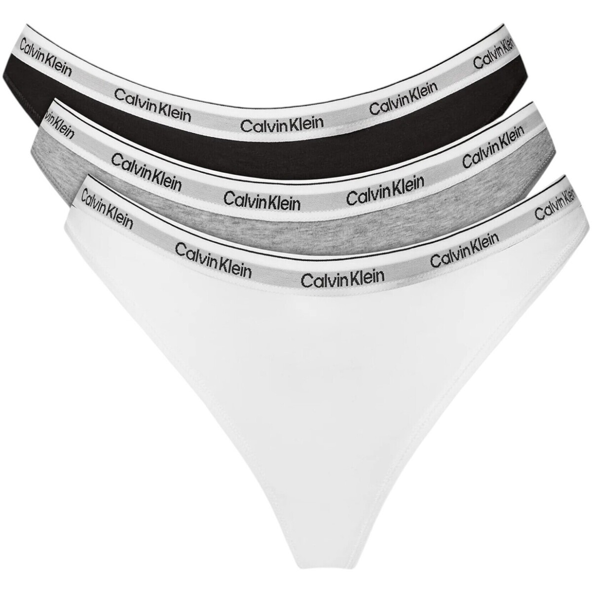 Calvin Klein Jeans  3 PACK (LOW-RISE) 000QD5209E  Šedá