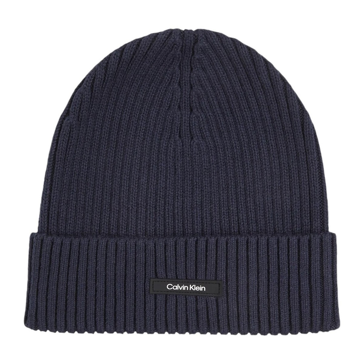 Calvin Klein Jeans  CLASSIC COTTON RIB BEANIE K50K512362  Modrá