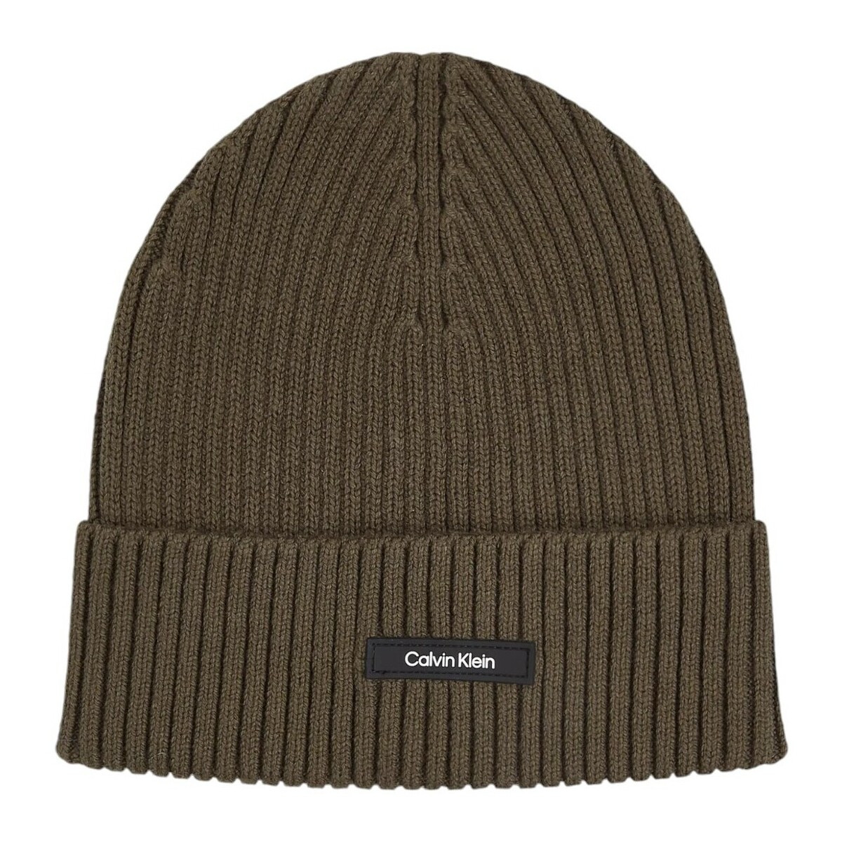 Calvin Klein Jeans  CLASSIC COTTON RIB BEANIE K50K512362  Zelená