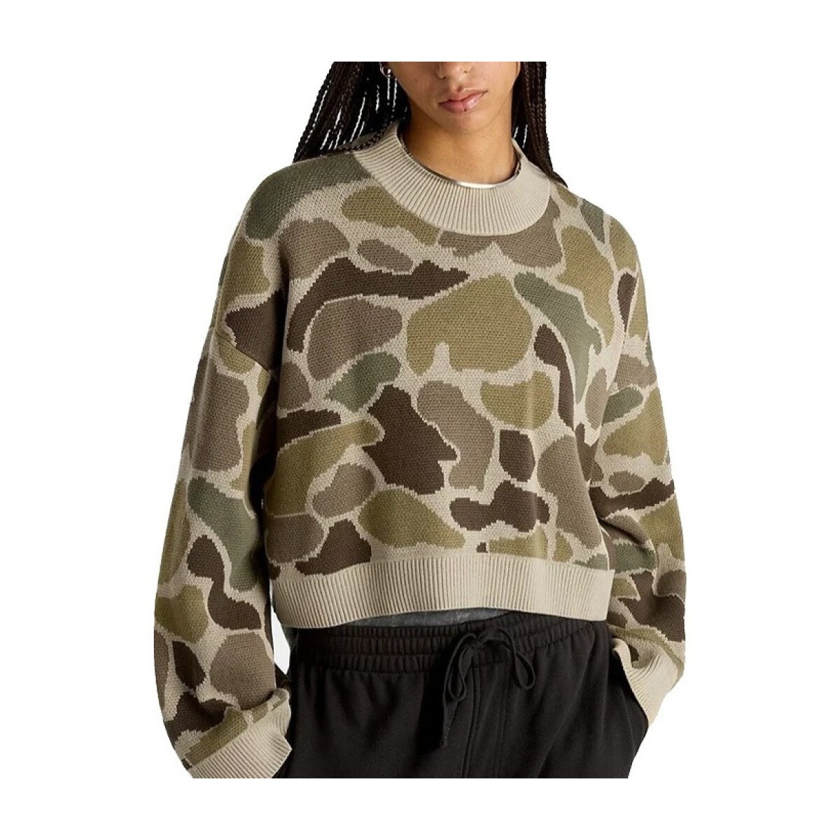 Vans  CAMMILE CAMO PULLOVER  Zelená