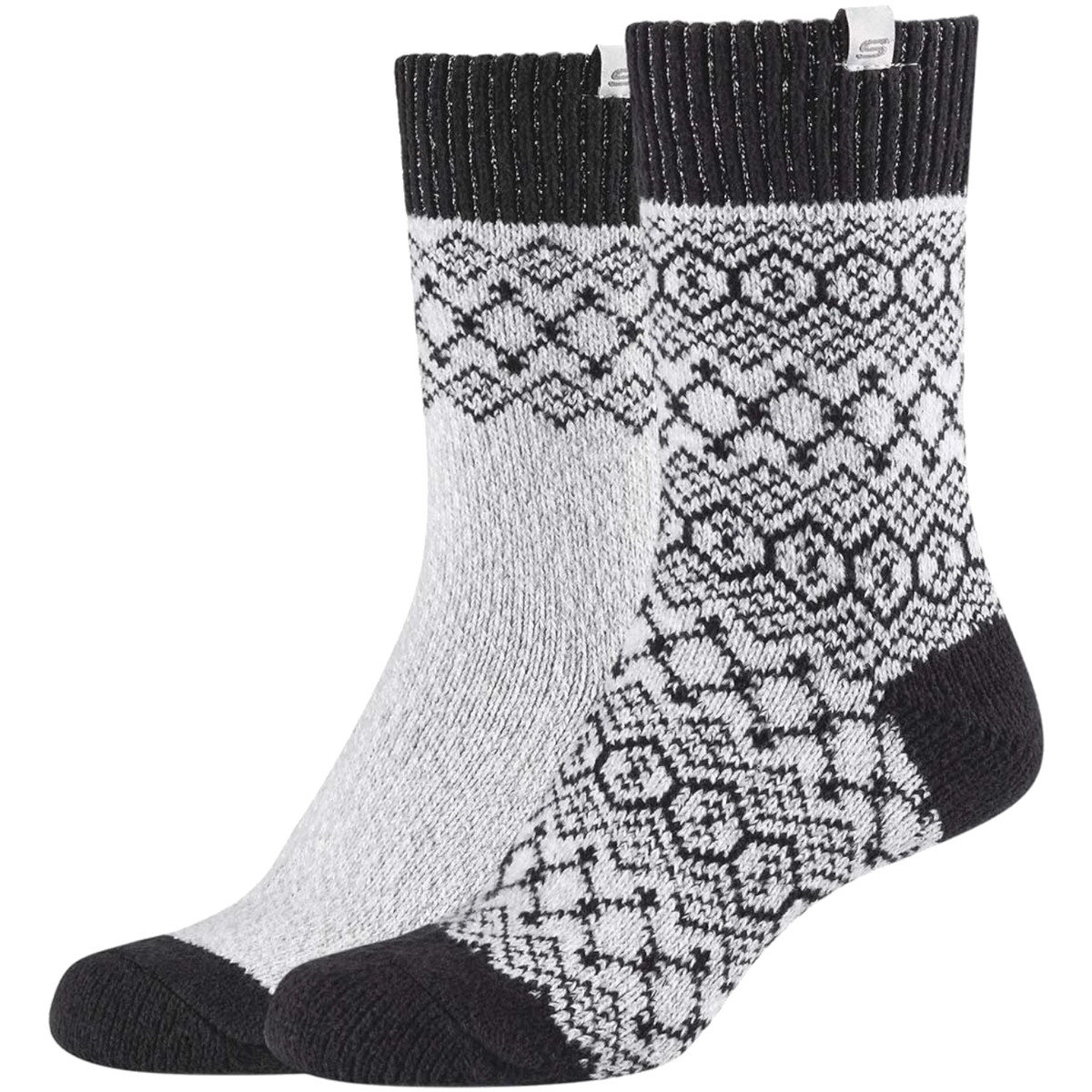 Skechers  Casual Cozy Jacquard 2PPK Socks  Šedá
