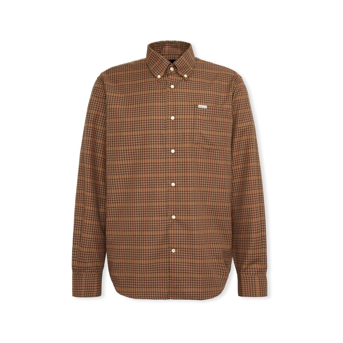 Barbour  Henderson Regular Shirt - Stone  Hnědá