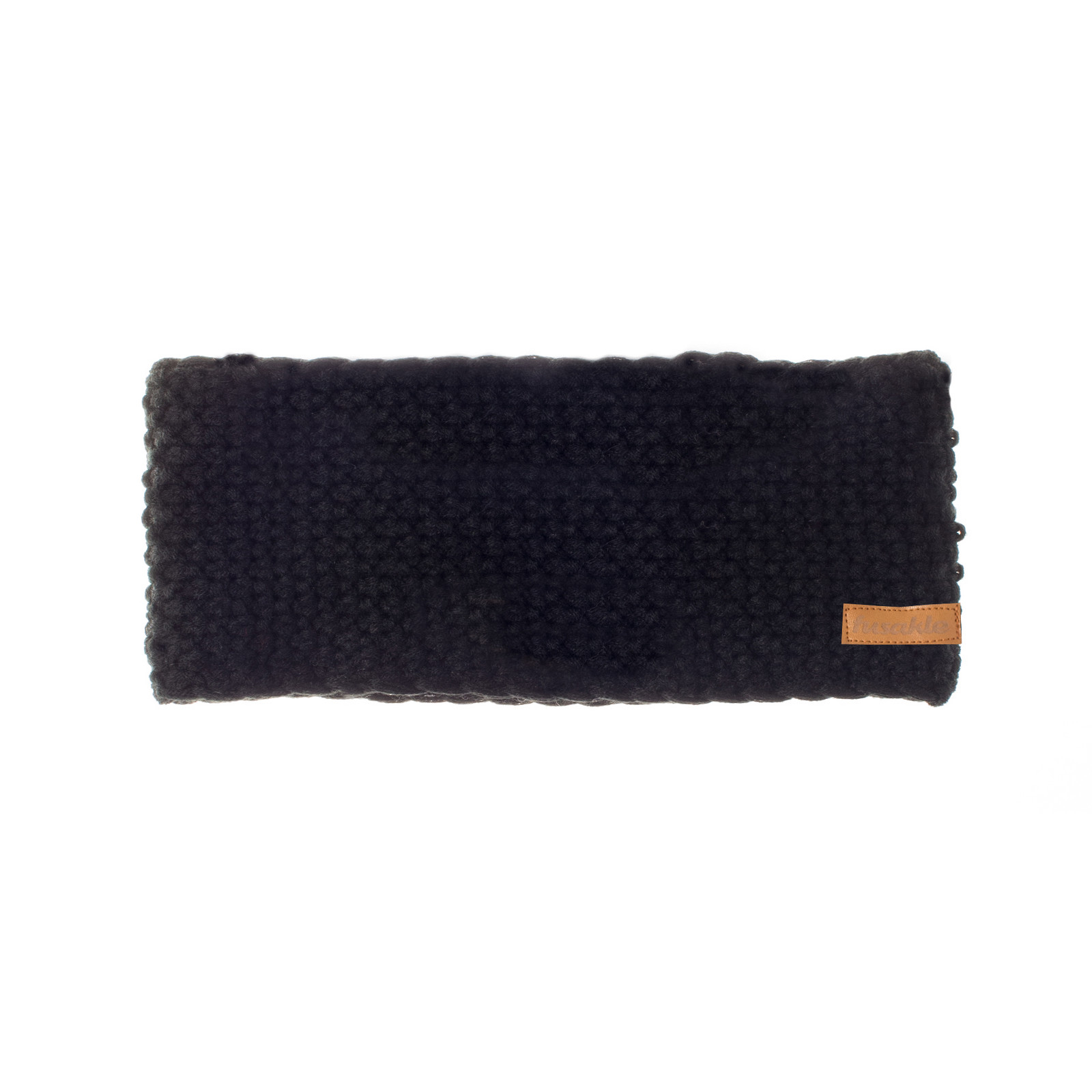 Pletená čelenka Fusakle černá