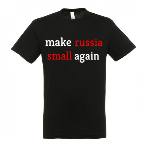 Triko Ukrajina Make Russia Small Again - černé, L